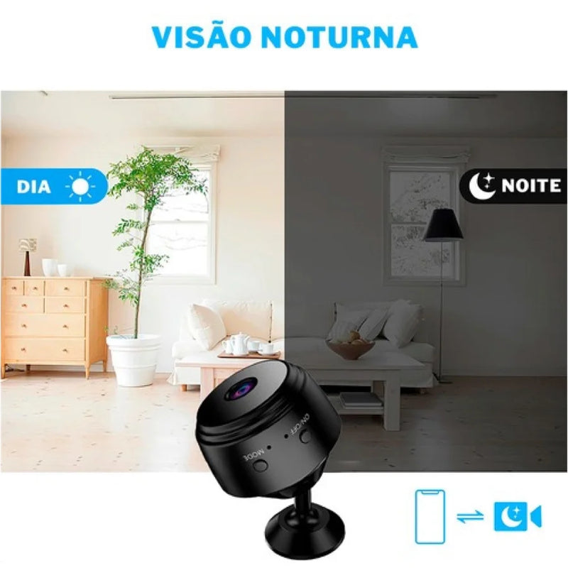 Mini Câmera A9 Original Sem fio 1080p Micro Câmera Espionar Vigiar Colocar Quadro Móveis Escondida