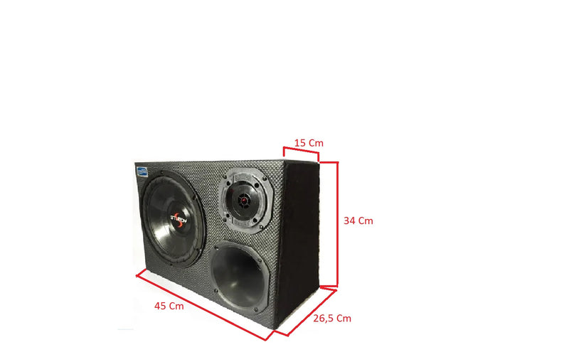 Caixa Trio Passiva 400 Watts Rms Completa 10 Pol Sturdy