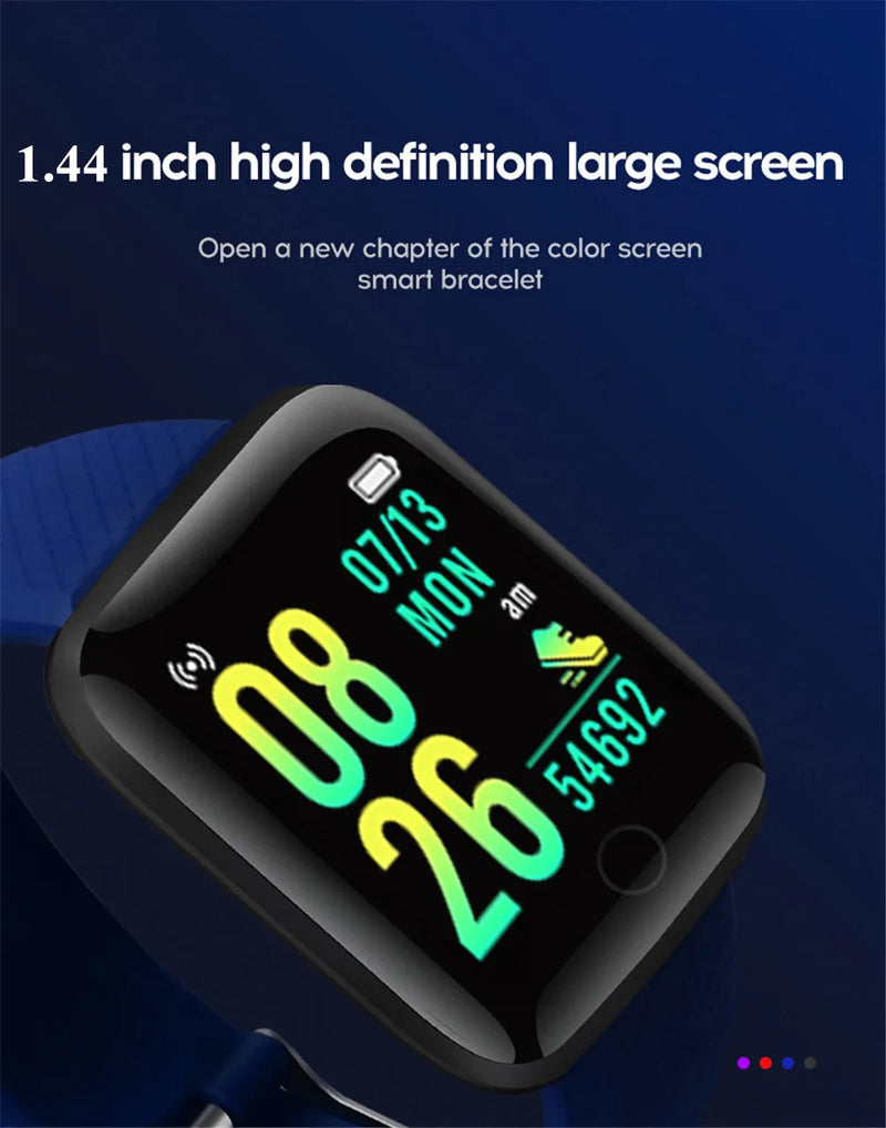 Multifuncional Smart Watch For Men Women Kids Message Remind Music Control Sport Step Calories D13 Smartwatch Alarm Clock 116Plus