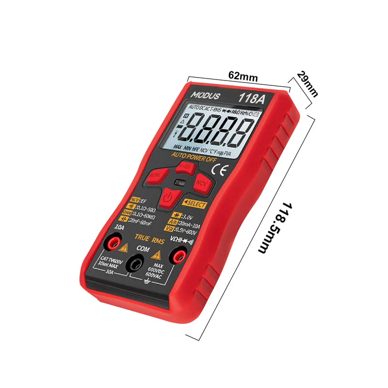 MODUS Digital Multimeter Professional High Precision Ac/Dc Voltage True Rms Esr Meter Nhp Smart Date 6000 Counts