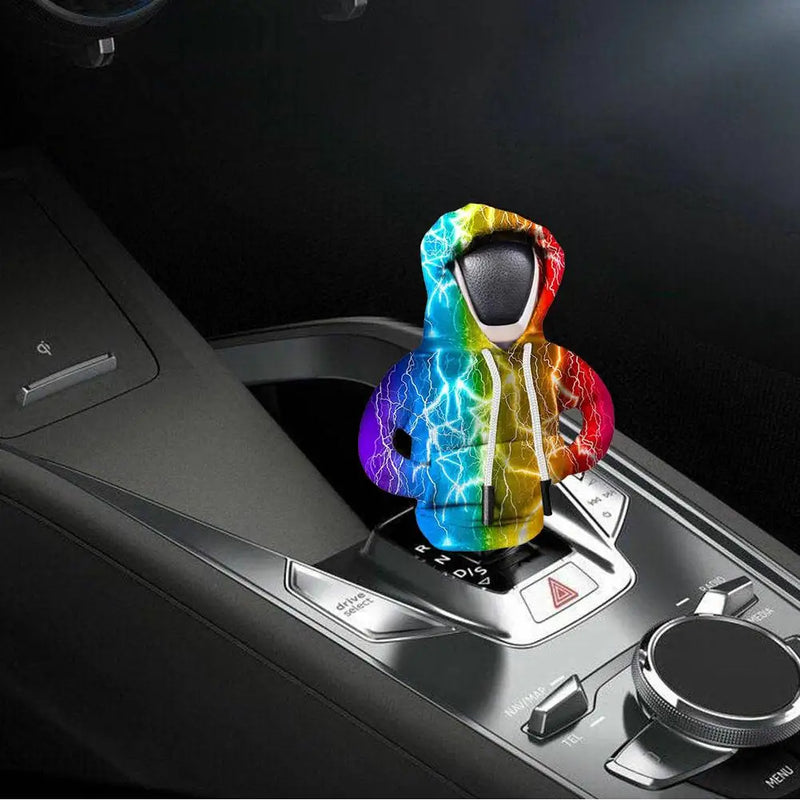 Universal Car Gear Shift Lever Cover Automotive Gear Shift Knob Sweatshirt Cover Vehicles Gear Knob Hoodies Interior Accessories